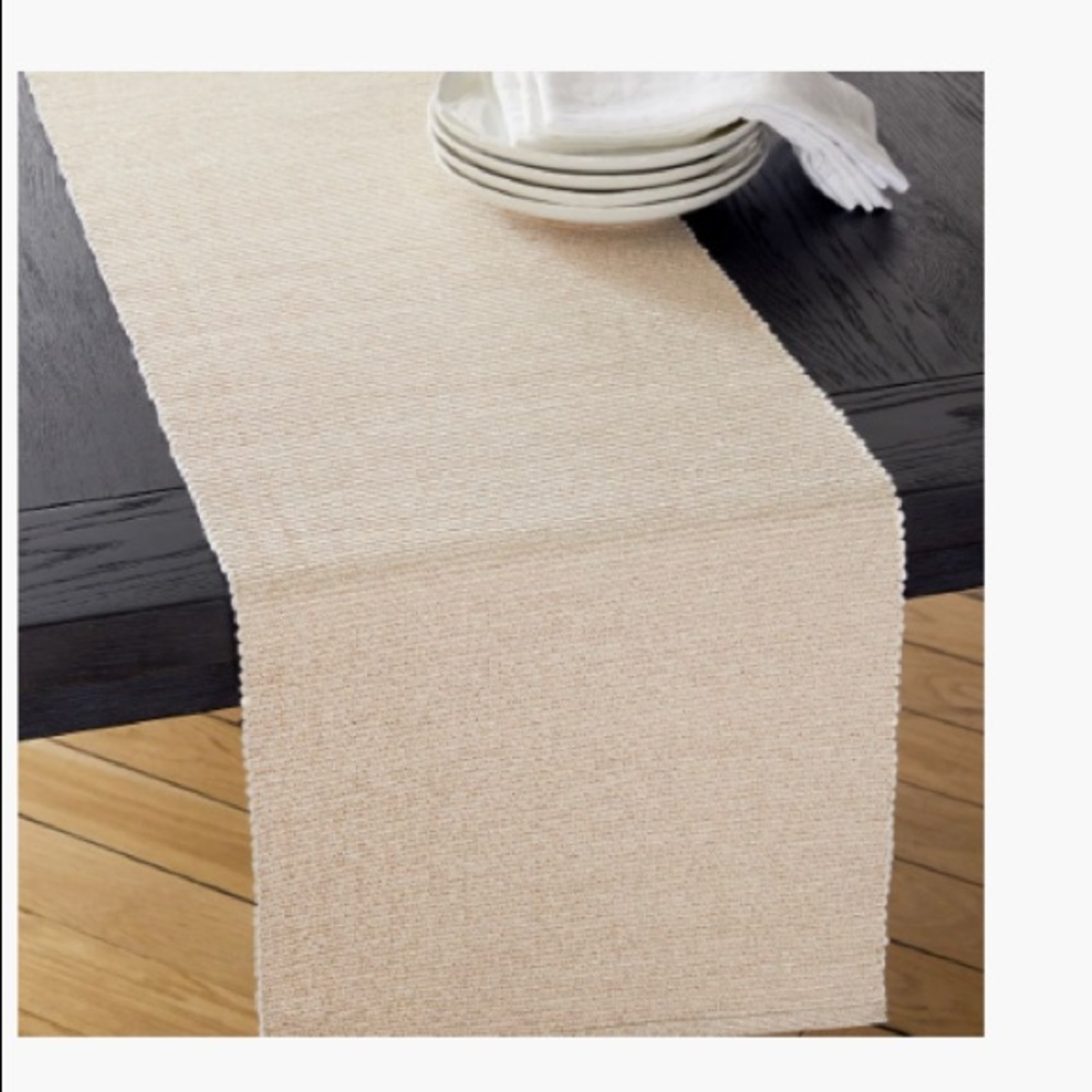 West Elm New Riviera Table Runner- champagne